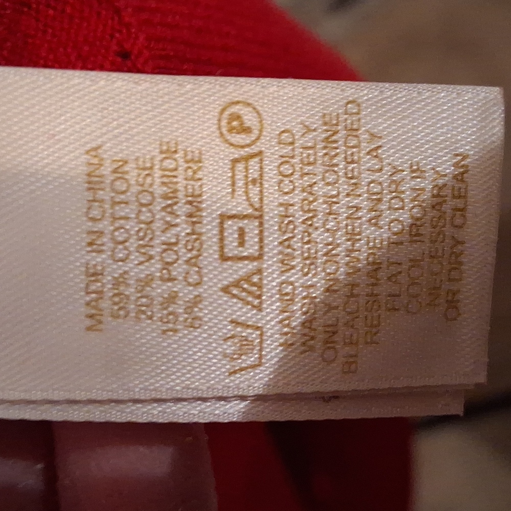 Kate Spade Red Pink Sweater With Bow. Size Medium - Picture 5 of 7